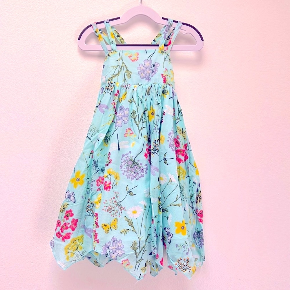 Easter dress Girls Floral Dress :Size 4T